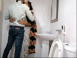 indian Quick Fuck with my Secretary in the Office Bathroom  amateur milf