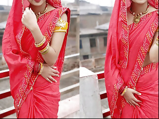 cumshot Red Saree Sexy Bhabhi ki Cumshot Sex Full HD 1080p Video !  anal blowjob
